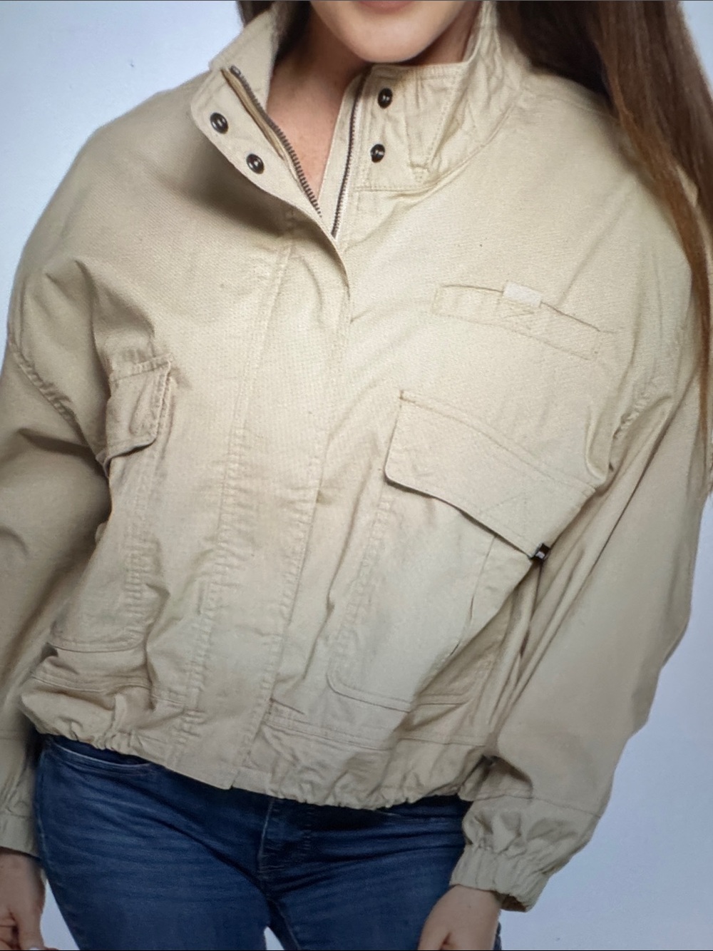 NWT Prana Palisades Ripstop Jacket Size M Sandstone Utility